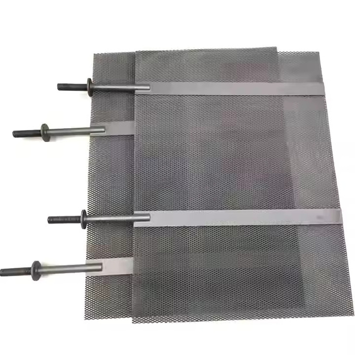 Titanium anode for printing and dyeing wastewater treatment